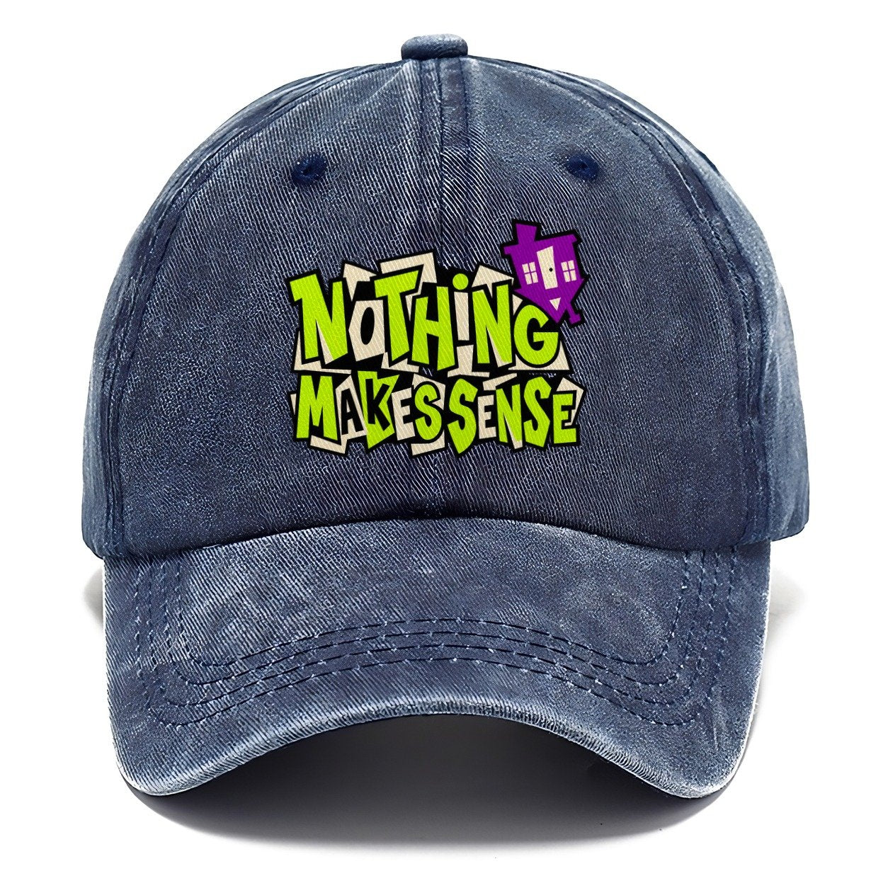Nothing Makes Sense Crazy Styles Classic Cap – Twilight Navy