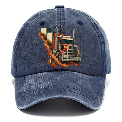 Generic Road Train And Red Dust Marker Australia Cultural Icons Classic Cap – Twilight Navy