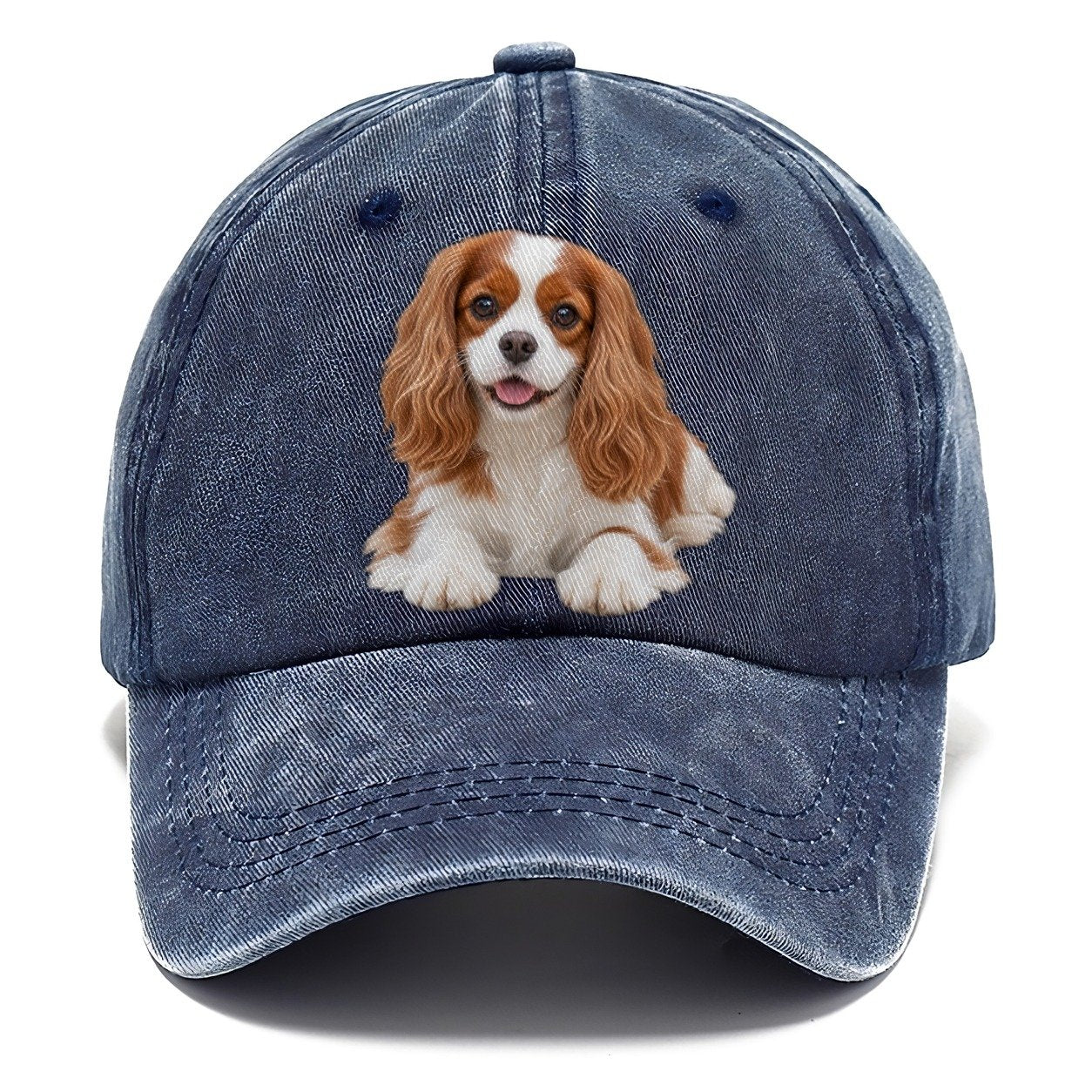 Cavalier King Charles Spaniel Lying Down Top Breeds Classic Cap – Twilight Navy