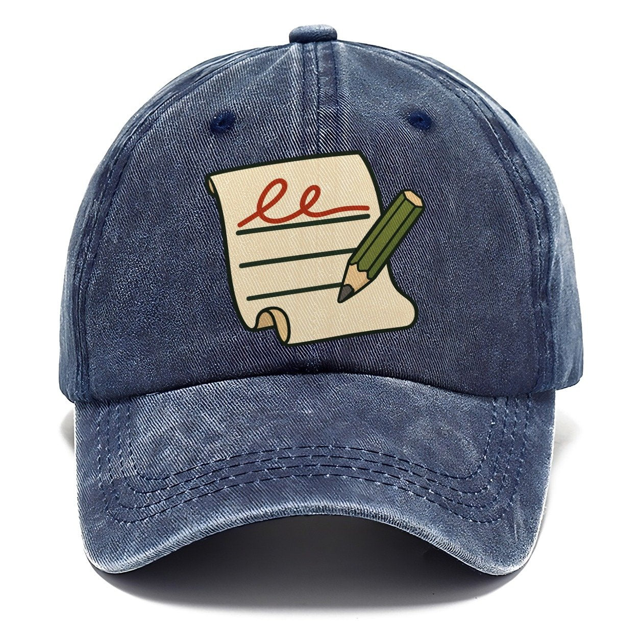 Signature Line And Pencil Geocaching Classic Cap – Twilight Navy