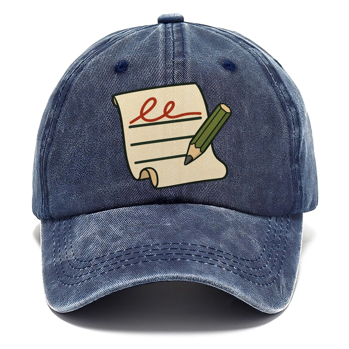 Signature Line And Pencil Geocaching Classic Cap – Twilight Navy