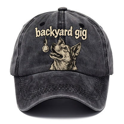 A Dog Head Lit From Above By A Single Hanging Bulb Bark For Me Classic Cap – Graphite