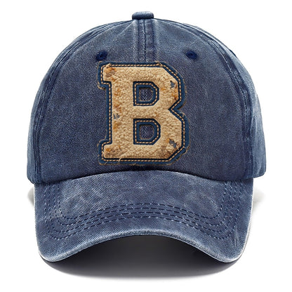 Varsity Chenille B Monogram Classic Cap – Twilight Navy