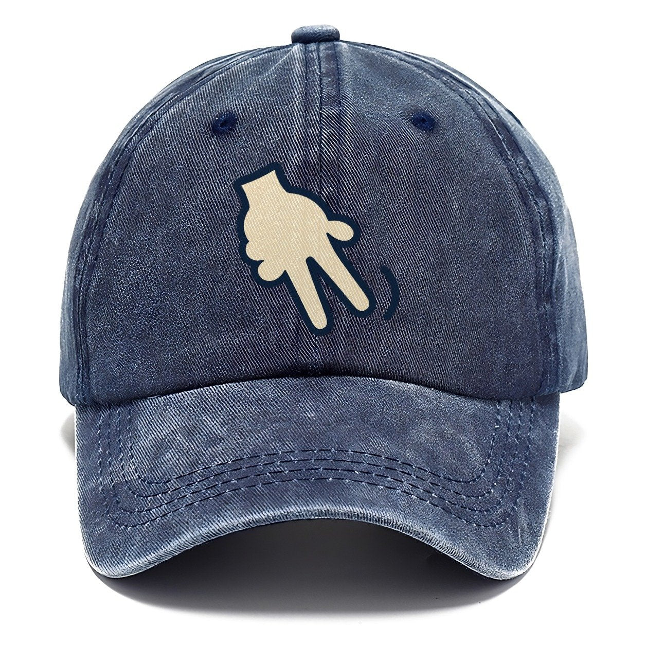 Doubles Hand Signal Behind Back Tennis Match Rituals Classic Cap – Twilight Navy