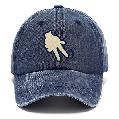 Doubles Hand Signal Behind Back Tennis Match Rituals Classic Cap – Twilight Navy