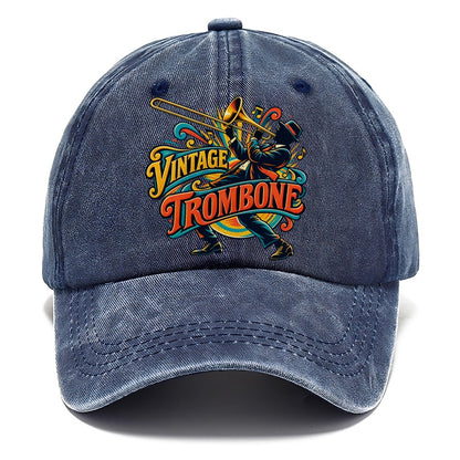 Vintage Trombone Music Instruments Classic Cap – Twilight Navy