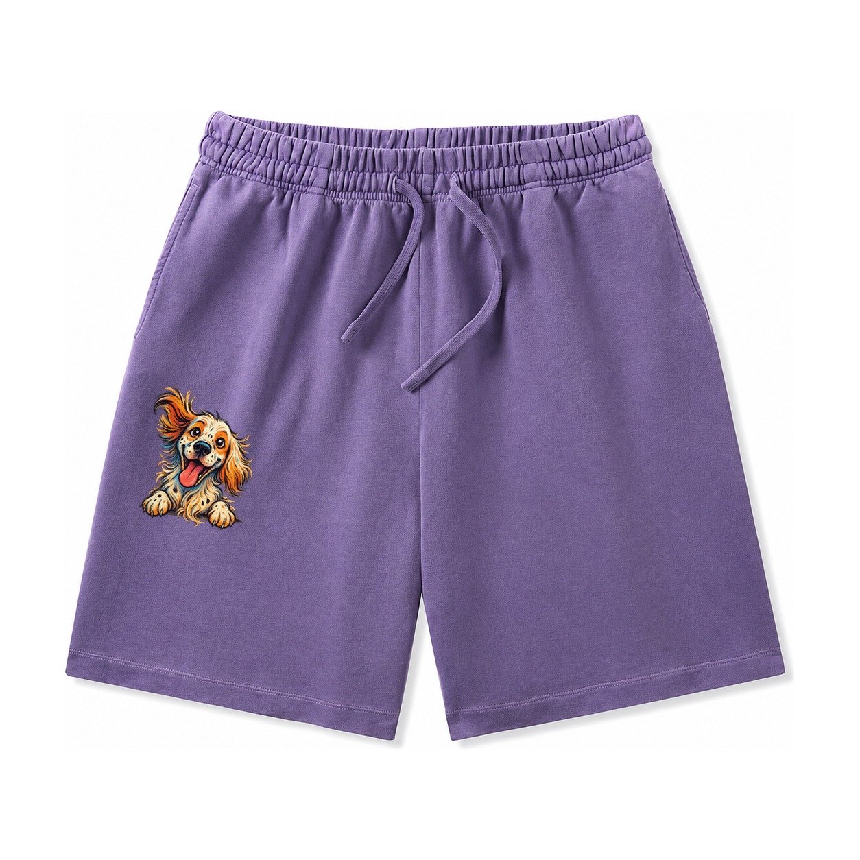 English Springer Spaniel Washed Shorts – Purple