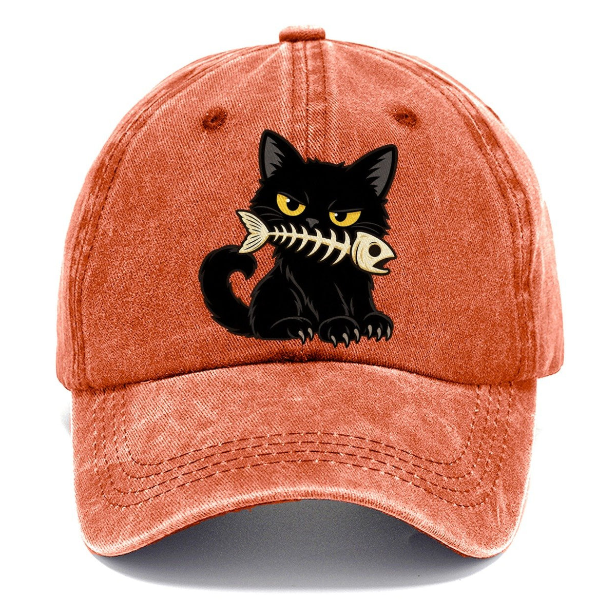 Black Cat Fish Bone Fan Favorites Classic Cap – Terracotta Clay