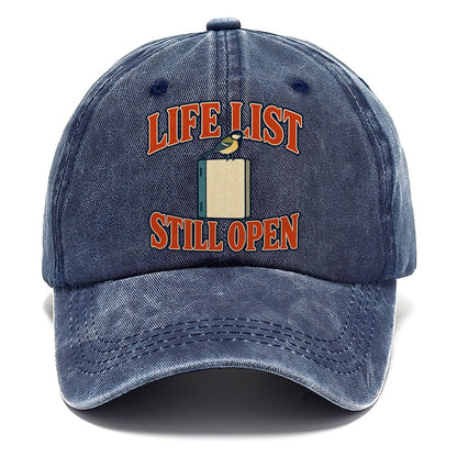 Life List Still Open Birdwatching Classic Cap – Twilight Navy