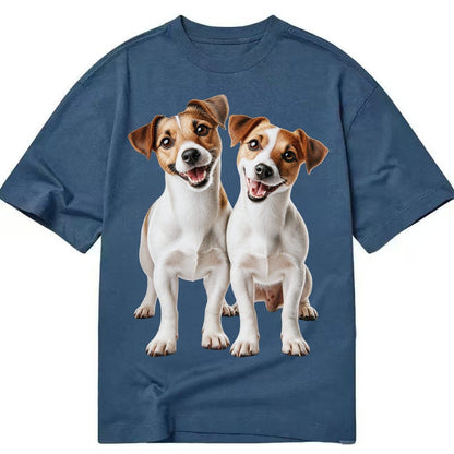 Two Jack Russels Classic T-shirt – Twilight Navy