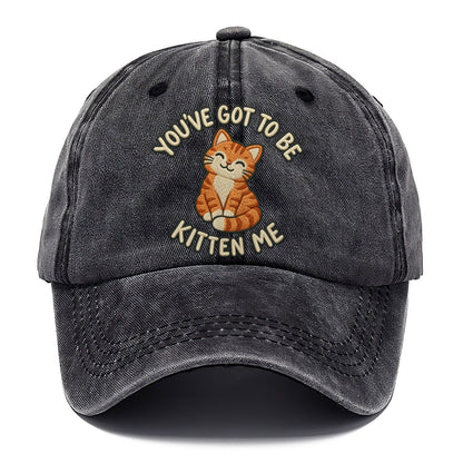 Cat Animal Puns Classic Cap – Graphite