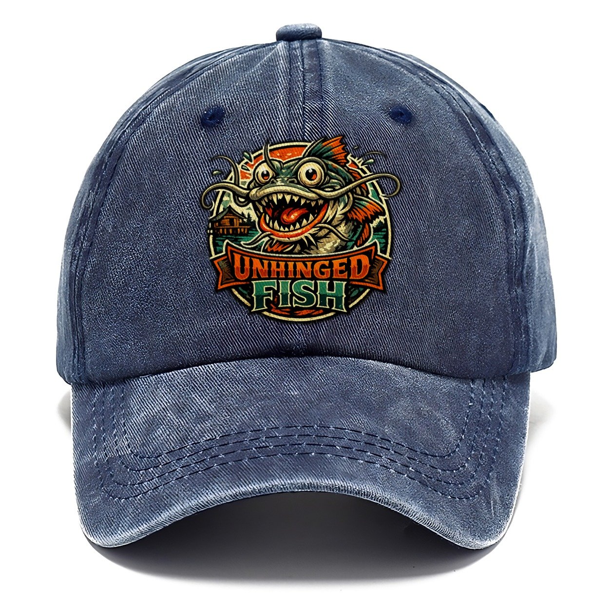 Unhinged Fish Catfish Classic Cap – Twilight Navy