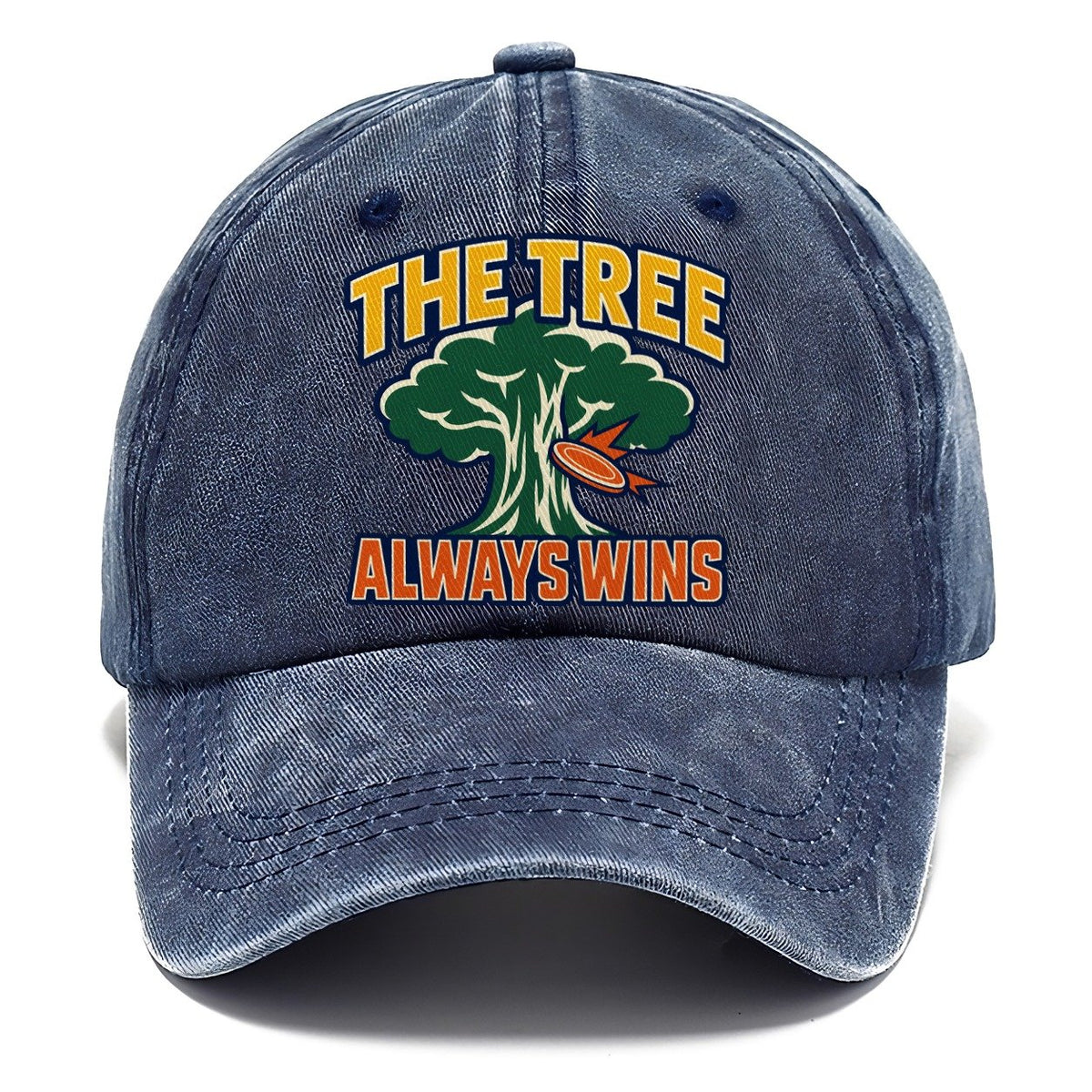 The Tree Always Wins Disc Golf Classic Cap – Twilight Navy