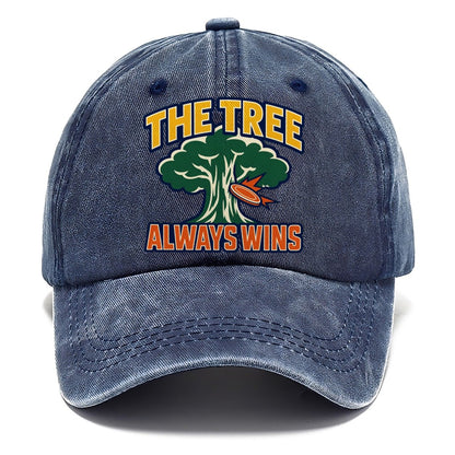 The Tree Always Wins Disc Golf Classic Cap – Twilight Navy