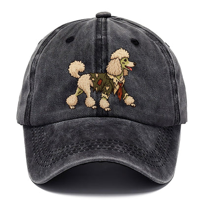 One Poodle In Halloween Costume Zombie With A Torn Collar And A Few Patch Stitches Halloween Dog Parade Classic Cap – Graphite
