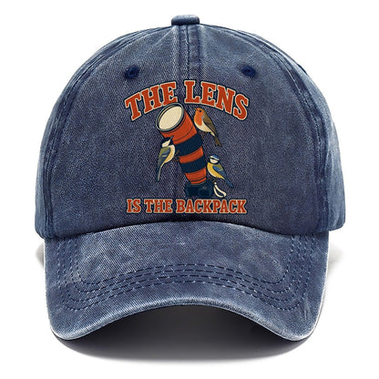 The Lens Is The Backpack Birdwatching Classic Cap – Twilight Navy