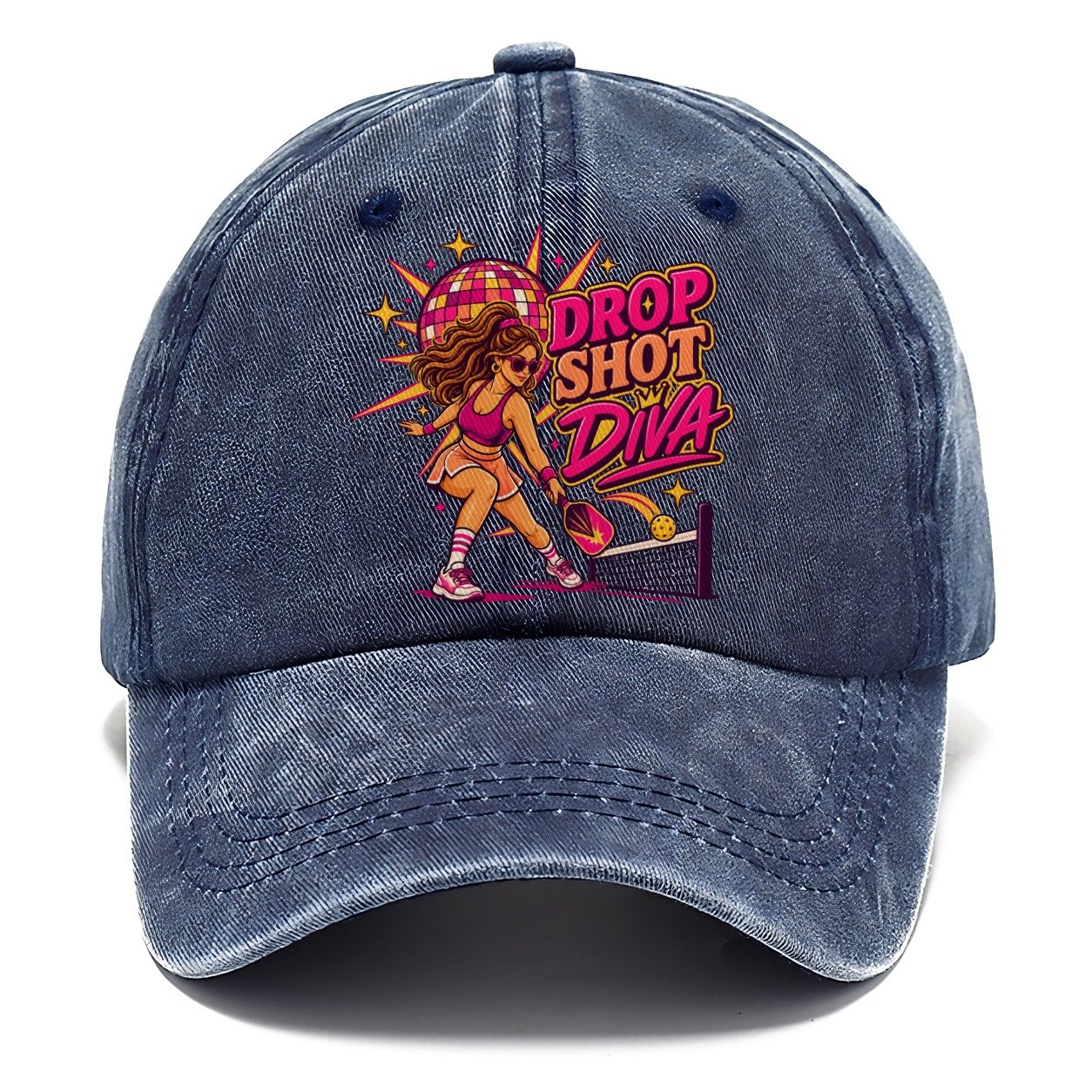 Drop Shot Diva Pickleball Life Classic Cap – Twilight Navy