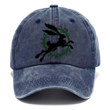 Celtic Hare Familiar Witch Magic Classic Cap – Twilight Navy