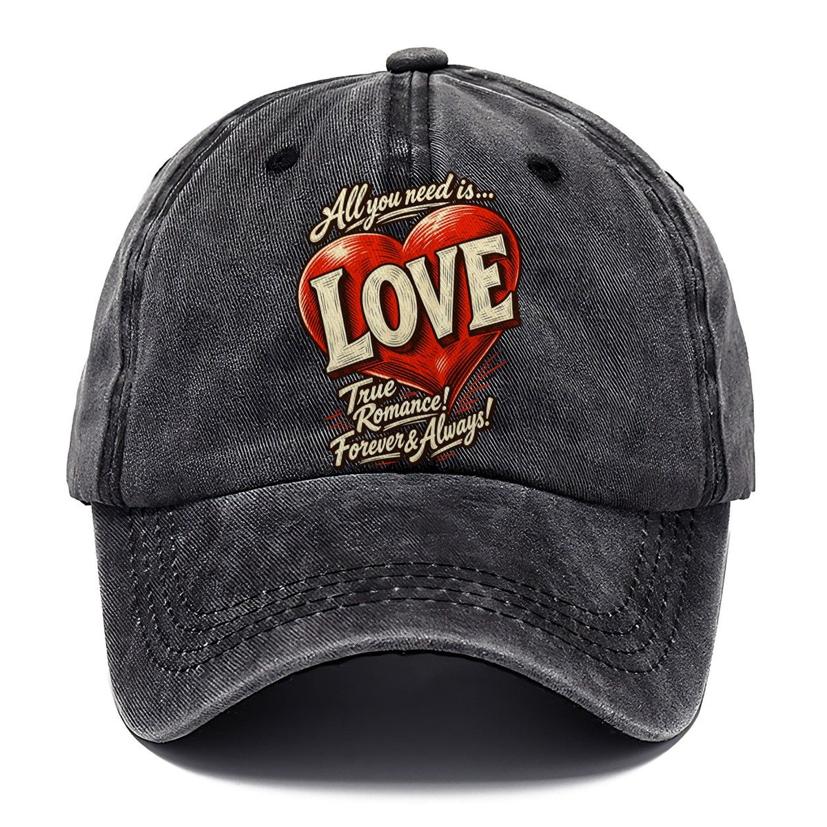 All You Need Is Love Heart Classic Cap – Graphite
