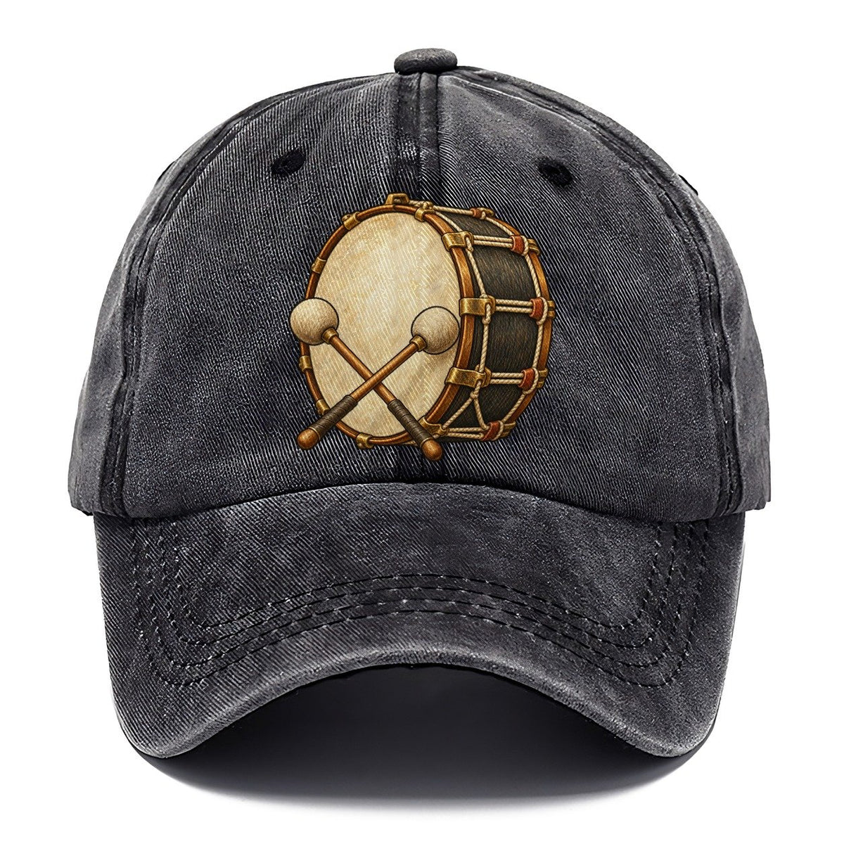 Marching Bass Drum Fan Favorites Classic Cap – Graphite