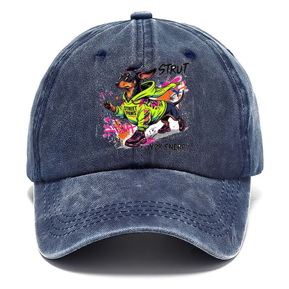 Strut Street Paws Y2K Energy Classic Cap – Twilight Navy