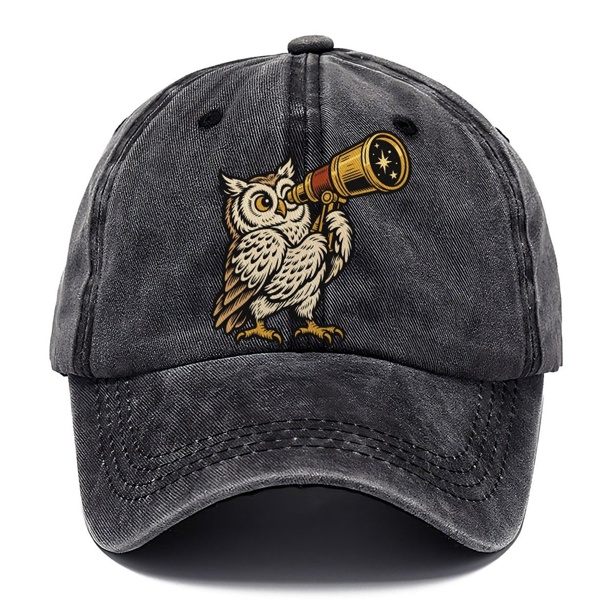 Owl Stargazing Guide Sundown Familiars Classic Cap – Graphite