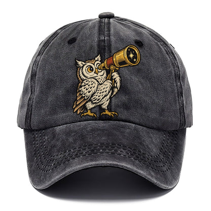 Owl Stargazing Guide Sundown Familiars Classic Cap – Graphite