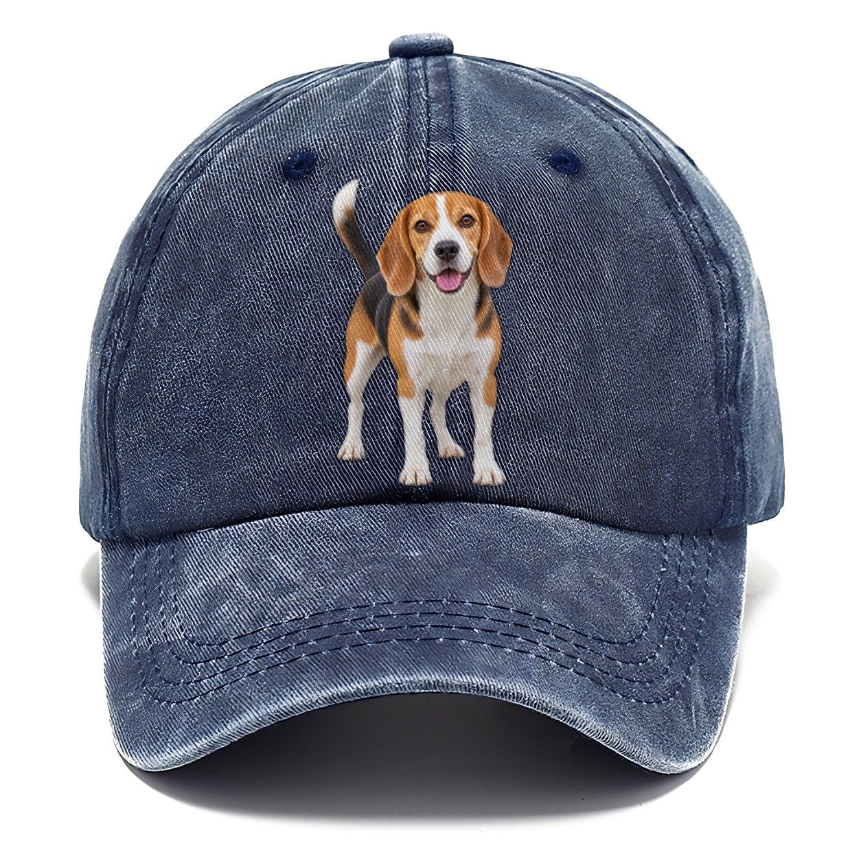 Beagle Standing Top Breeds Classic Cap – Twilight Navy