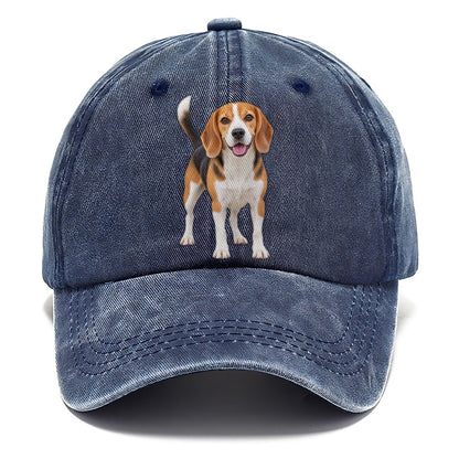 Beagle Standing Top Breeds Classic Cap – Twilight Navy