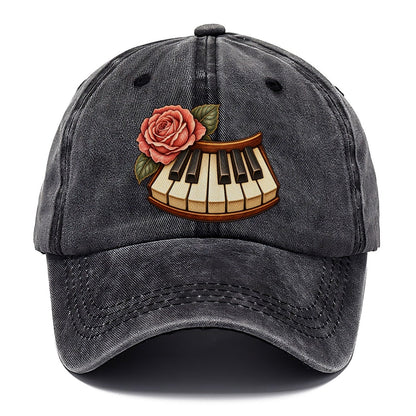Piano And Garden Rose Character Club Classic Cap – Graphite