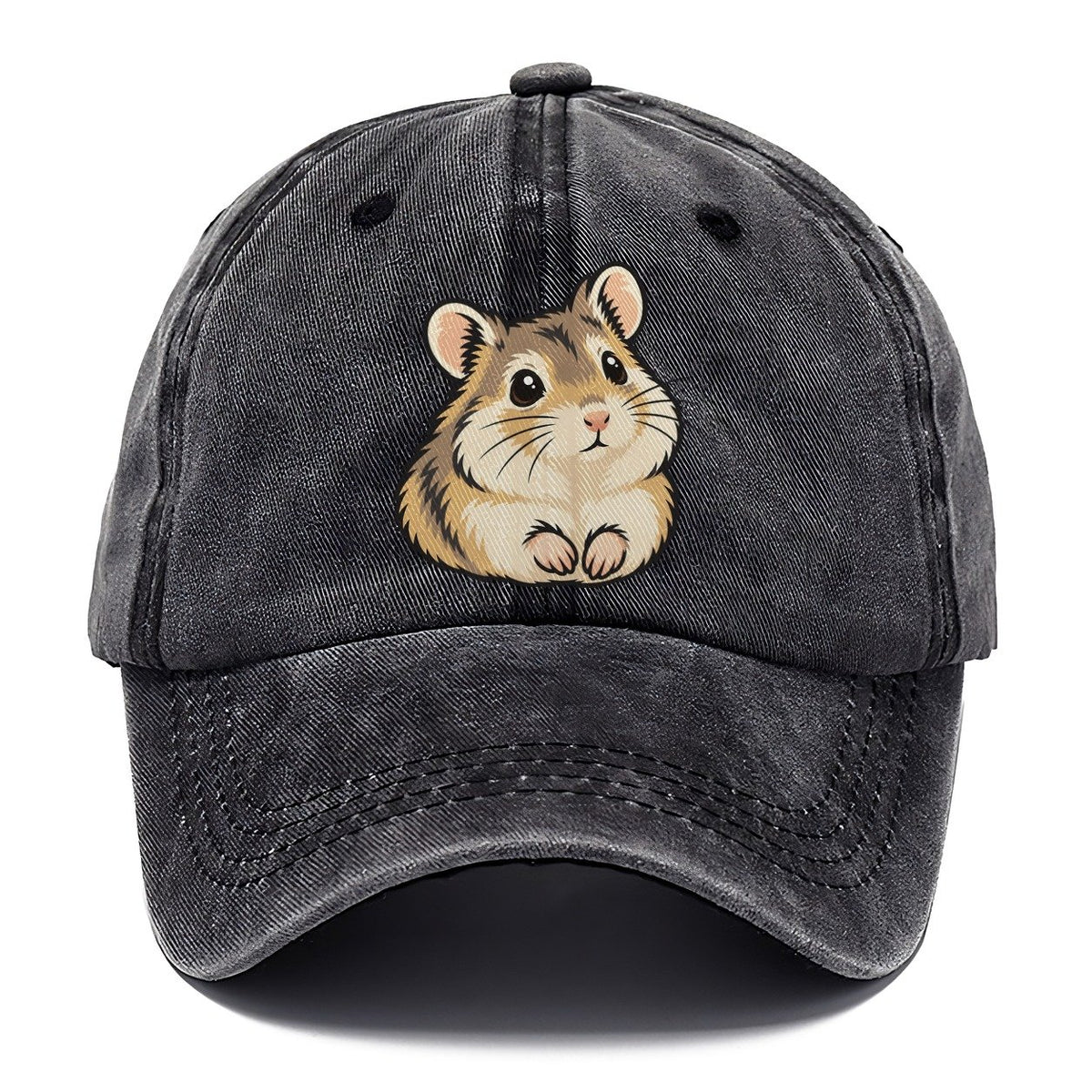 Dwarf Hamster Bright Ears Small Pet Logos Classic Cap – Graphite