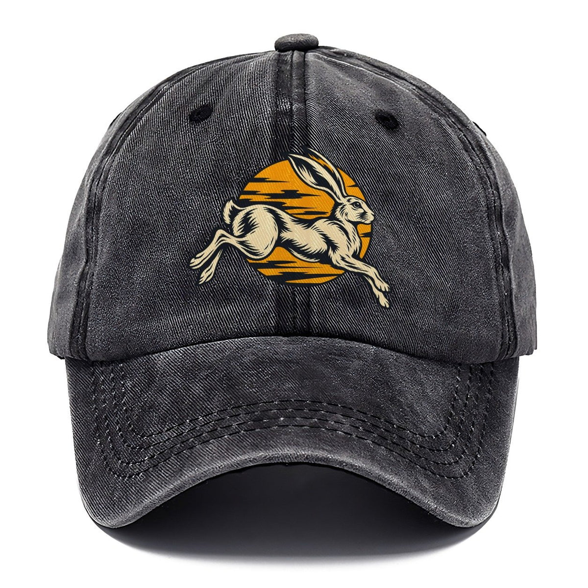 Desert Hare Sunset Shadow Sundown Familiars Classic Cap – Graphite