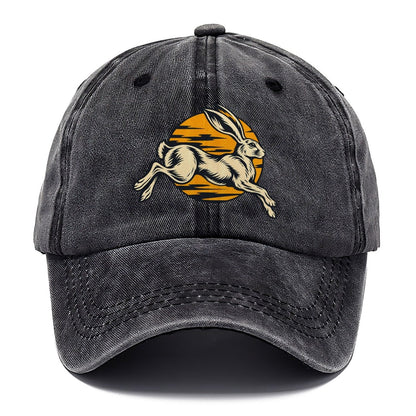 Desert Hare Sunset Shadow Sundown Familiars Classic Cap – Graphite