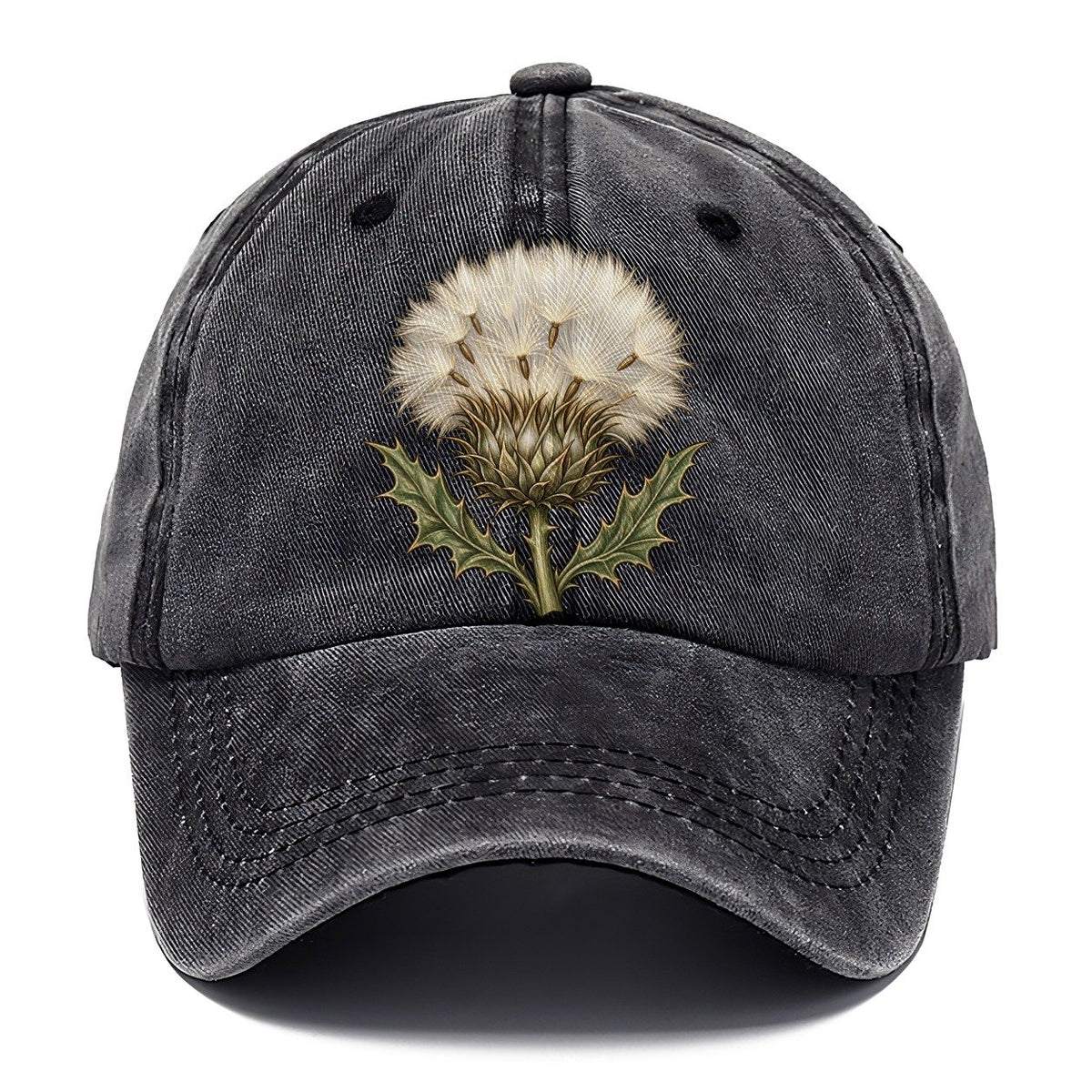 Thistle Silvery Seedhead Pastimes Companions Classic Cap – Graphite