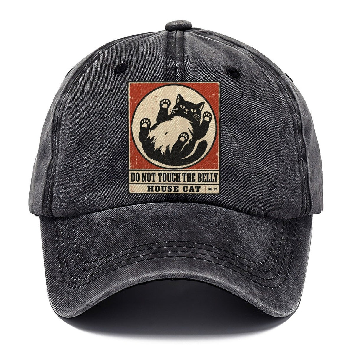 Do Not Touch The Belly Neko Says No Classic Cap – Graphite