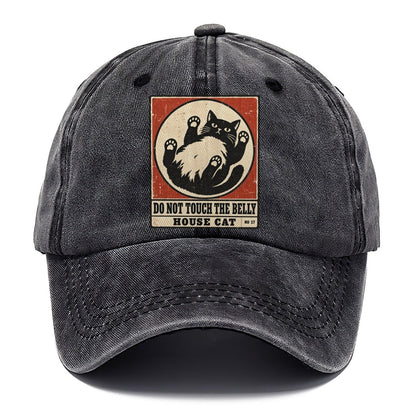 Do Not Touch The Belly Neko Says No Classic Cap – Graphite
