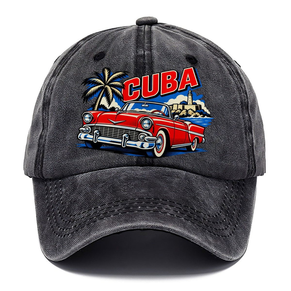 Cuba Pop Art Badge Classic Cap – Graphite
