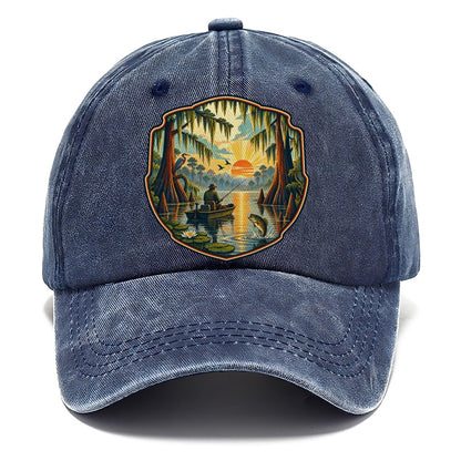 Bayou Cypress Still Water Fishing Club Classic Cap – Twilight Navy