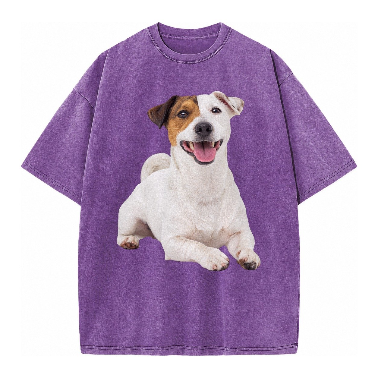 Jack Russell Terrier Dog Vintage T-shirt – Purple