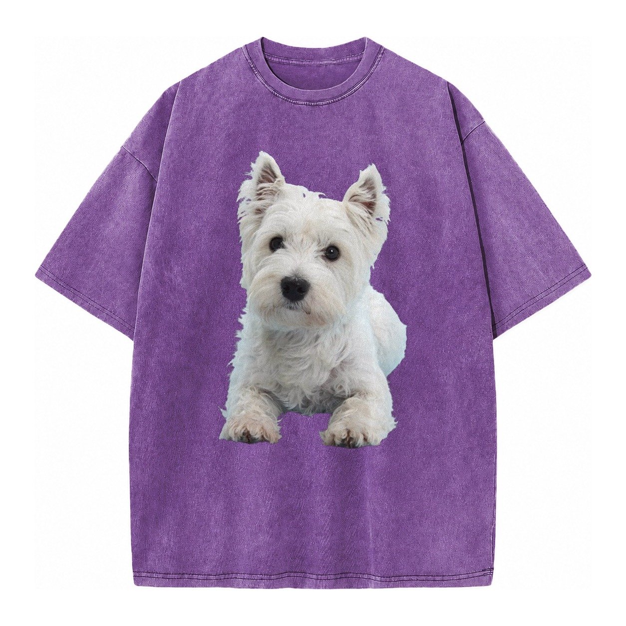 West Highland White Terrier Vintage T-shirt – Purple
