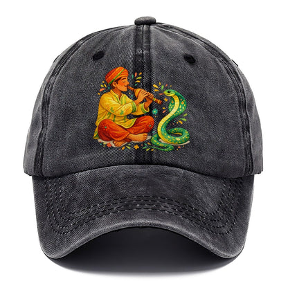 Snake Charmer Playing Flute Classic Cap – Graphite