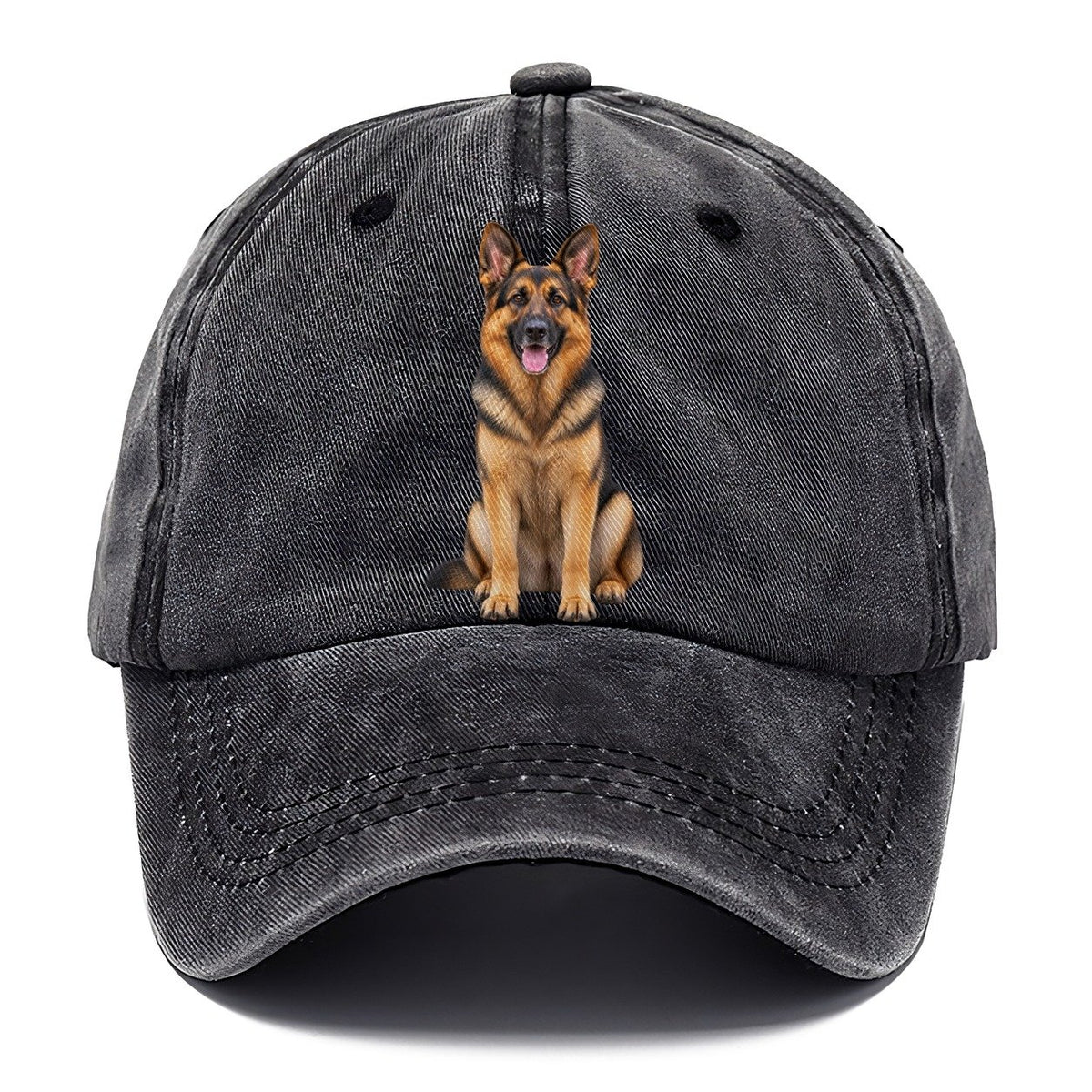 German Shepherd Sitting Top Breeds Classic Cap – Graphite