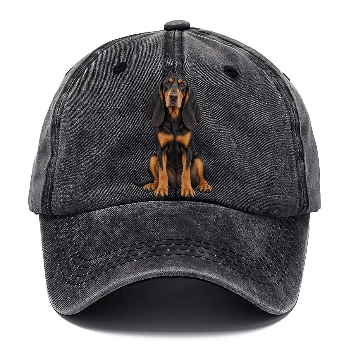 Black And Tan Coonhound Classic Cap – Graphite