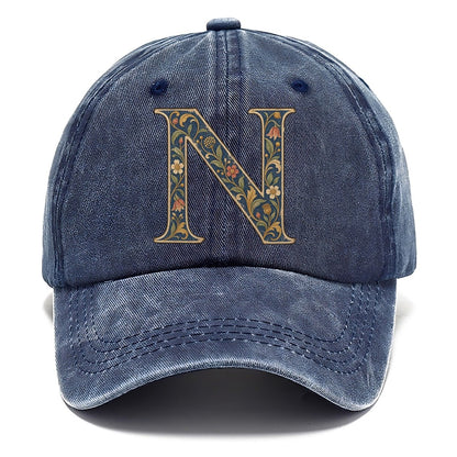 Wildflower N Monogram Classic Cap – Twilight Navy