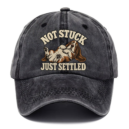 Basset Comfortably Settled Character Club Classic Cap – Graphite