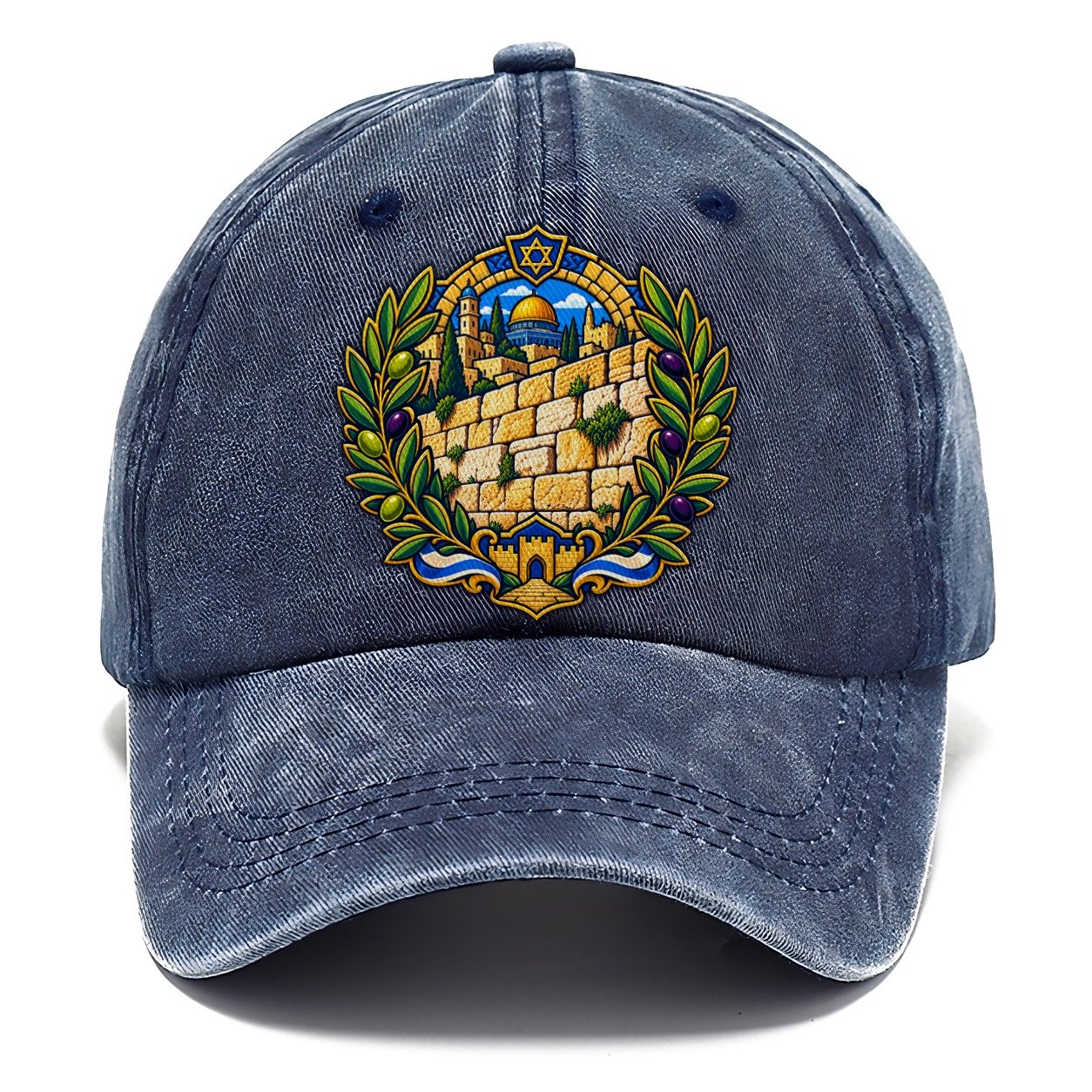 Western Wall Stones Jerusalem Classic Cap – Twilight Navy