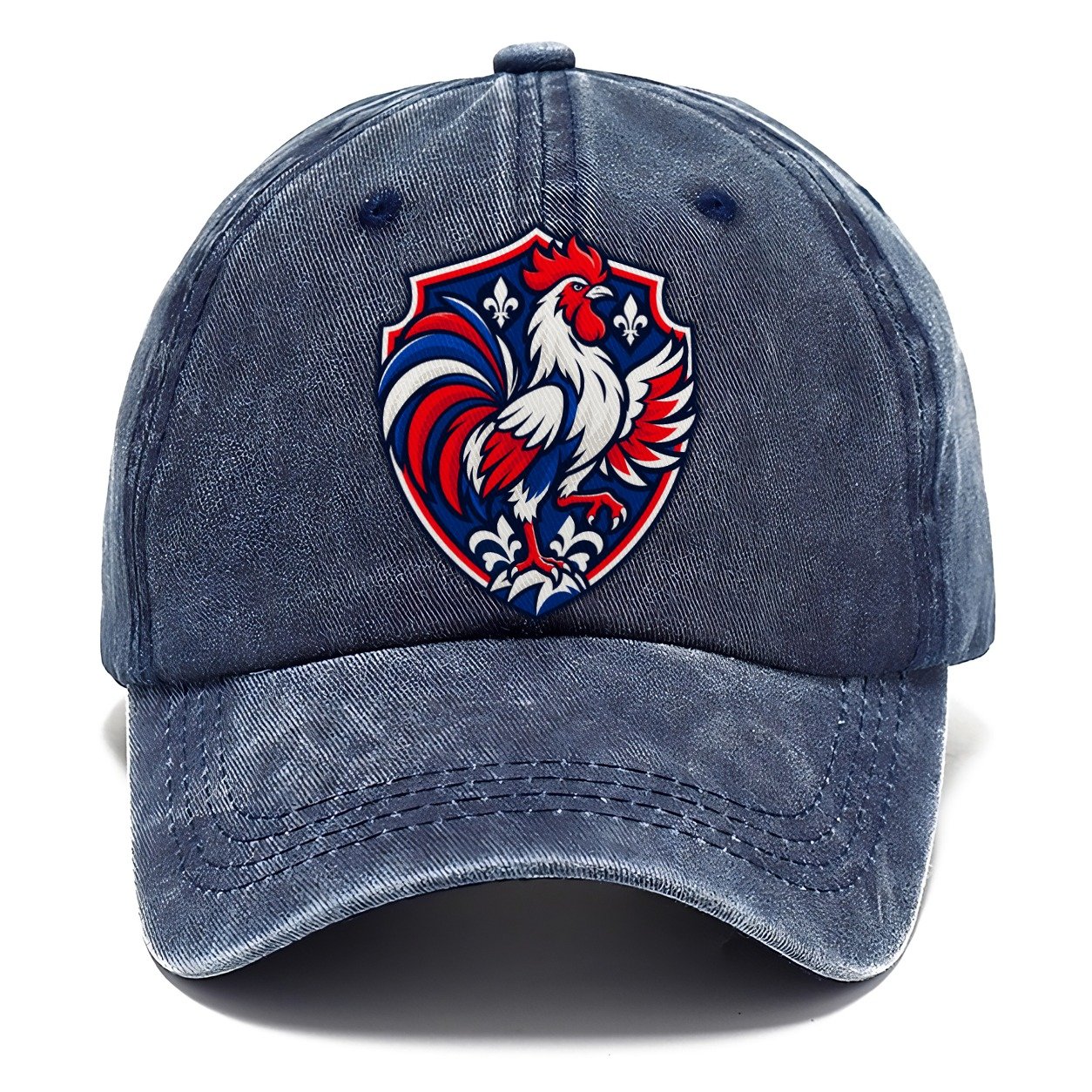 France Minimal Emblem Country Logos Classic Cap – Twilight Navy