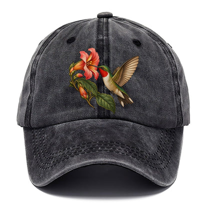 Hummingbird Trumpet Blossom Character Club Classic Cap – Graphite