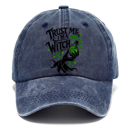 Trust Me I Am A Witch Slogan Witch Magic Classic Cap – Twilight Navy
