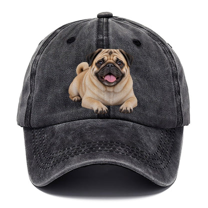 Pug Lying Down Top Breeds Classic Cap – Graphite